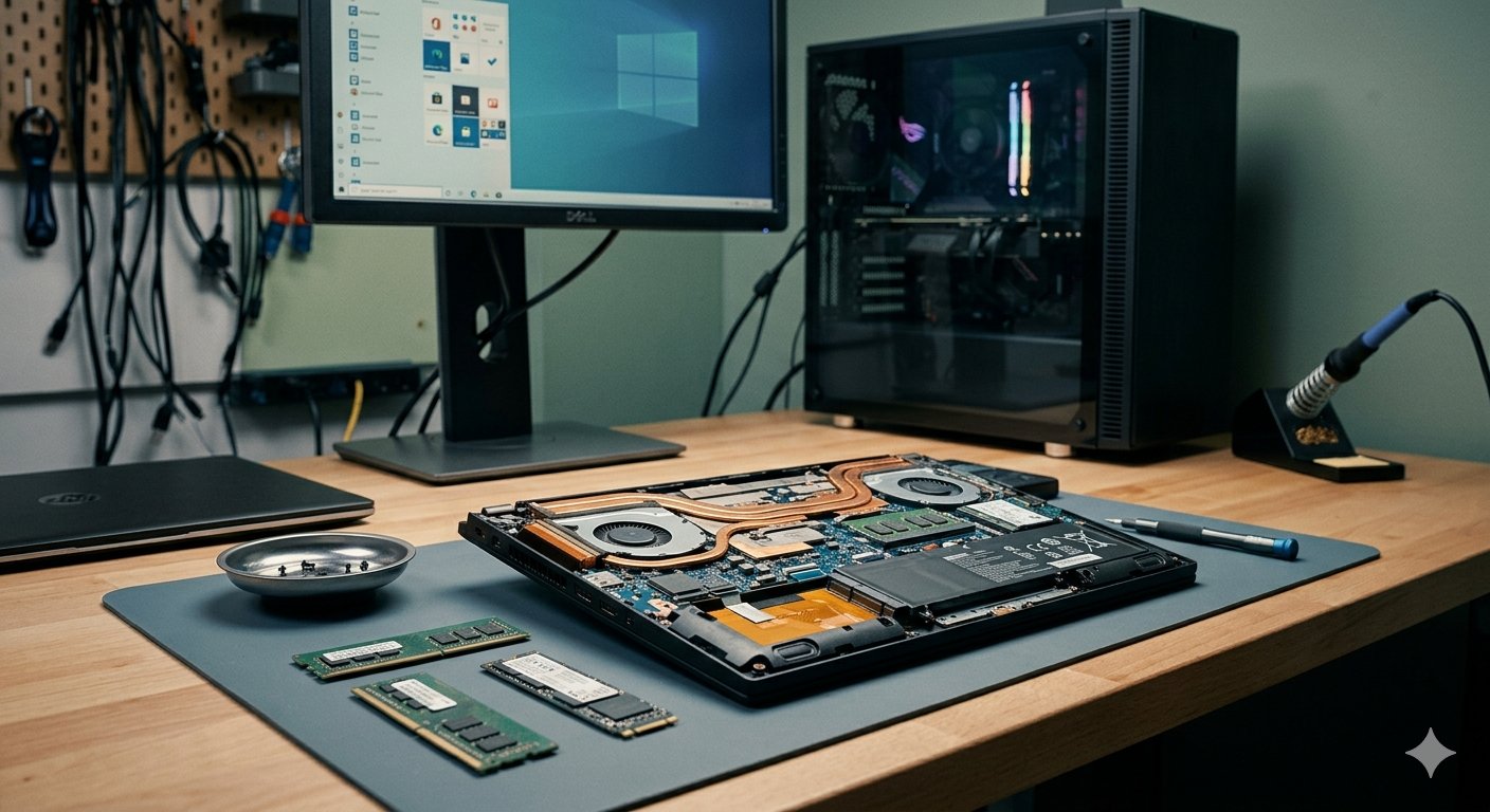 PC-Einrichtung und Hardware-Service – Computer und Laptop Setup